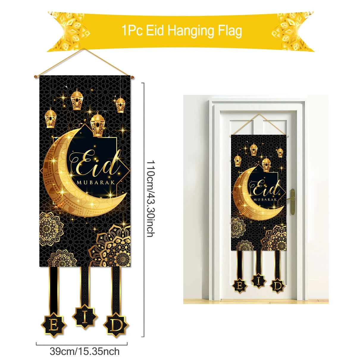 Ramadan Kareem Hanging Flag Ramadan Decoration 2026 For Home Eid Mubarak Ramadan Kareem Islamic Muslim Party Eid Al Adha Gifts