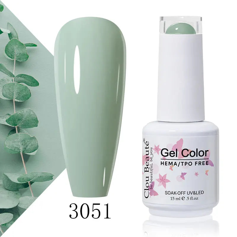 Clou Beaute 56 Colors Gel Nail Polish Pastal Pink Green Lavender UV Nail Gel Soak Off UV Varnish Macaron Gel Paint 15ml Nail Art