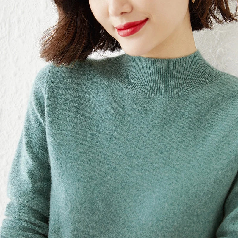 Women’s Slim Turtleneck Knit Sweater