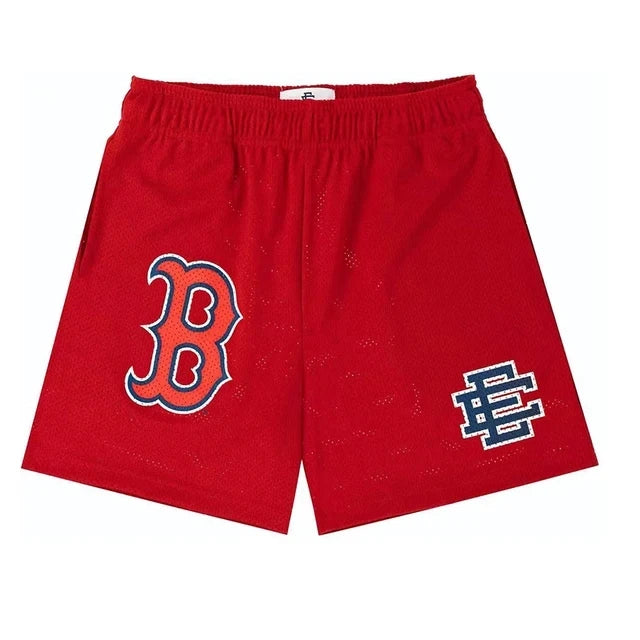 New Summer EE Eric Emanuel Basic Mesh Short Classic Floral Printed Gym Shorts Men's Gym Basketball Sports Casual Shorts Men