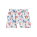 Baby Boy 4th of July Shorts American Flag Stars Striped Rocket Print Elastic Waist Toddler Boy Shorts Firework Pattern