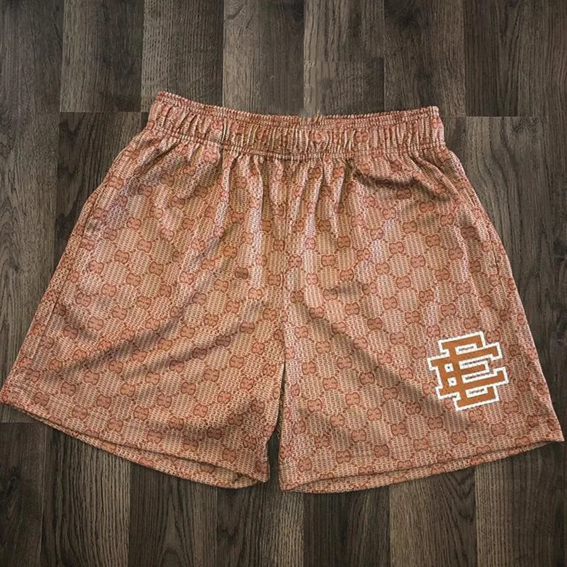 Summer Eric Emanuel EE Basic Mesh Short Classic Floral Printed Gym Shorts Men's Gym Basketball Sports Beach Men Shorts