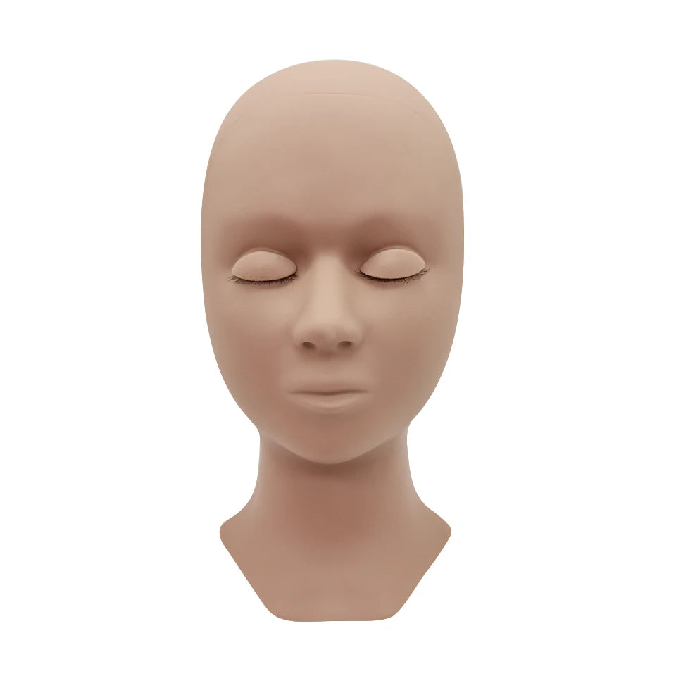 Lashprofessor Mannequin Head For Eyelash Extension With Practice Silicone Mannequin Head Lashes Extension Cosmetic Model Supplie
