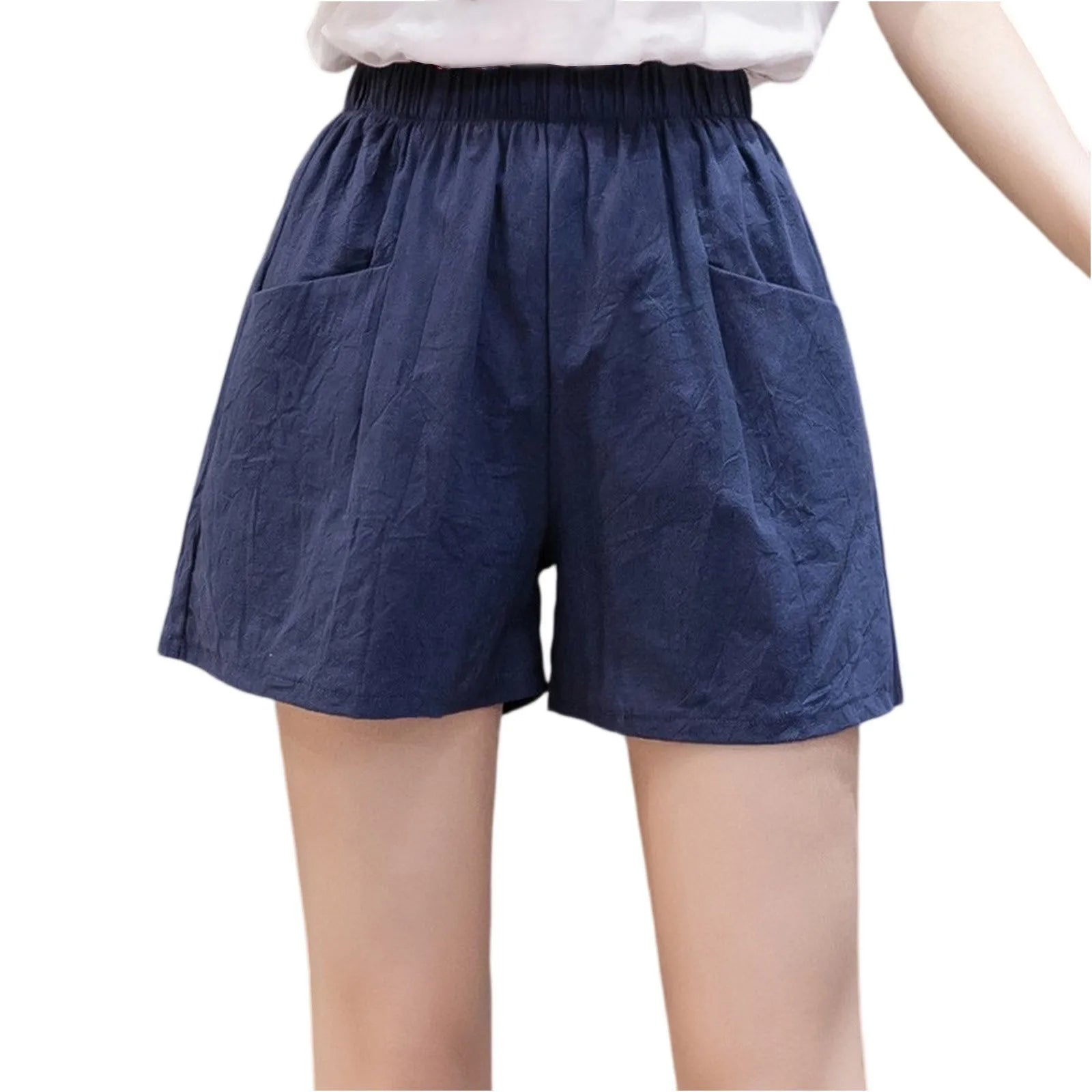 Children's summer loose shorts pocket high waist sports shorts thin baggy short pants comfortable casual girls shorts,9-14Y