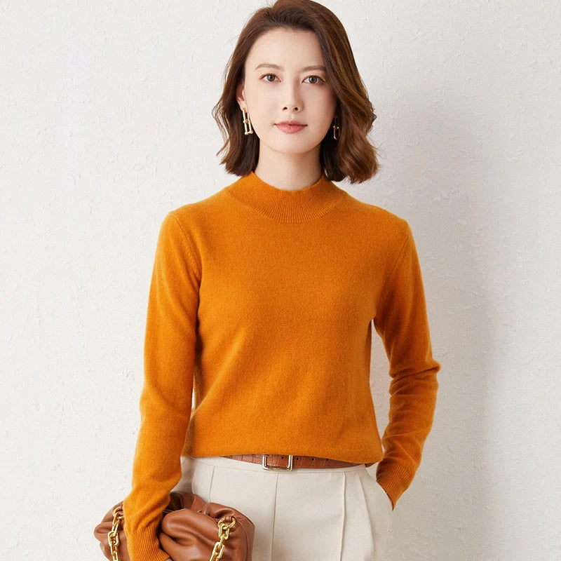 Women’s Slim Turtleneck Knit Sweater