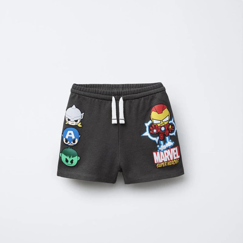 Fashionable Shorts Suitable For Children Aged 1-7 Casual Sportswear Summer New Thin Pants Children's Boys' Printed Shorts
