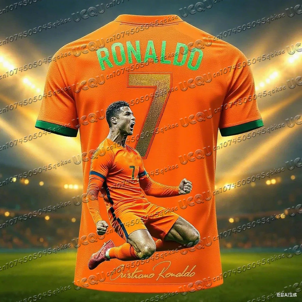Football Jersey 3d Printed NO.7 Ronaldo Boys Girls