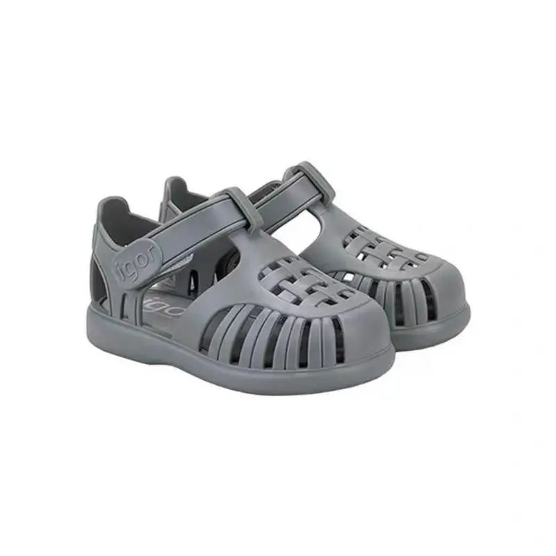 Classic Design Children's Summer Roman Sandal Fashion Casual Kids Boys And Girls Beach Sandals Solid Color Popular Baby Shoes