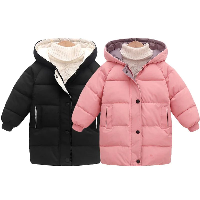Kids Long Down Winter Jacket