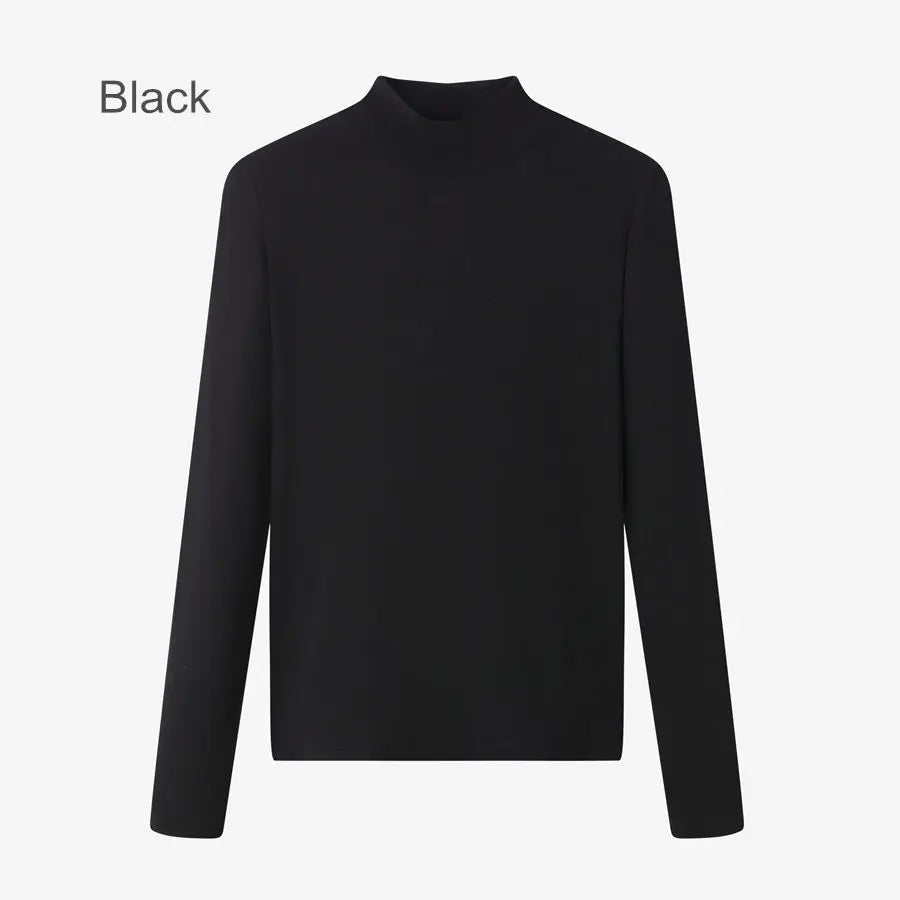 Retro Corduroy Skirt & Stretch Basic Top Set