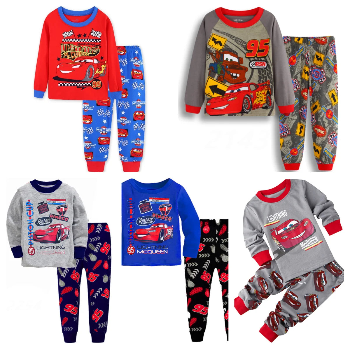 Kids cars Pajamas 2pcs/set for Boys Girls Home Wear Kids Casual Sleepwear Long Sleeve Pajamas Bottoms Suit Cute Gifts