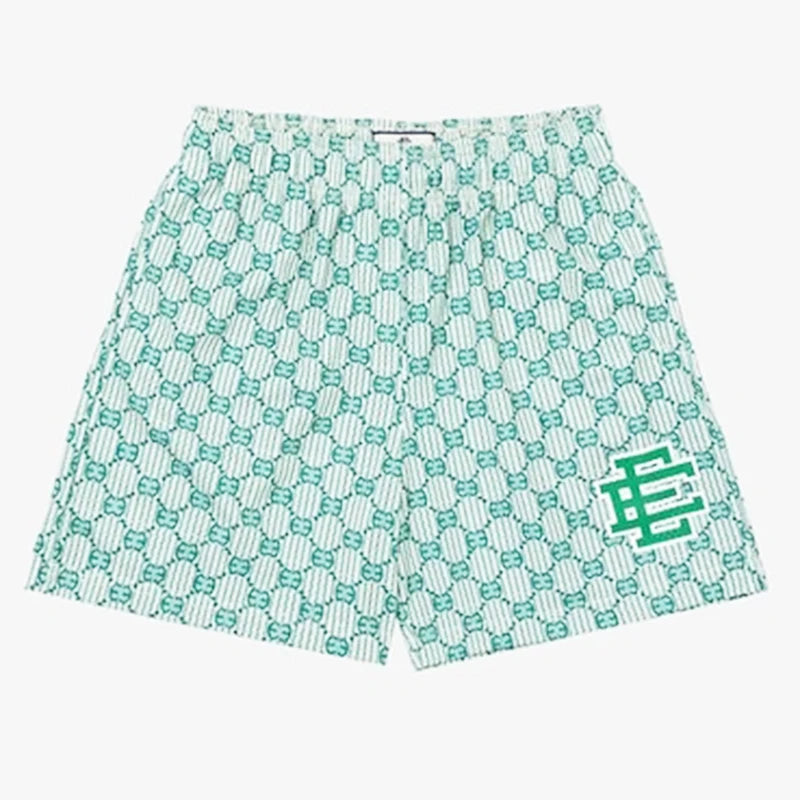 Summer Eric Emanuel EE Basic Mesh Short Classic Floral Printed Gym Shorts Men's Gym Basketball Sports Beach Men Shorts