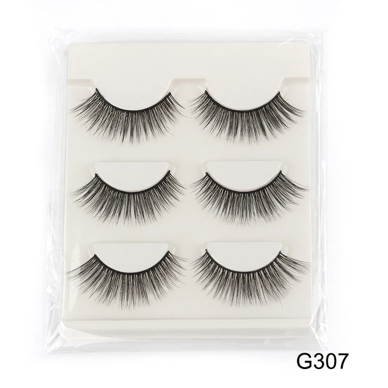 YSDO Half Lashes 3/10 Pairs Natural Long 3D Fuax Mink False Eyelashes Makeup Soft Wispy Short Half Eyelashes Faux Cils Maquiagem