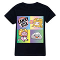 Kawaii Boys T-shirt Cartoon Lanky Box Cute Print Short Sleeve Girls Clothes Summer Casual Fashion Funny Cotton Children Tops Tee