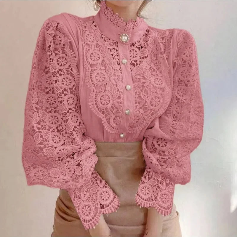 Women’s Long Sleeve Lace Blouse