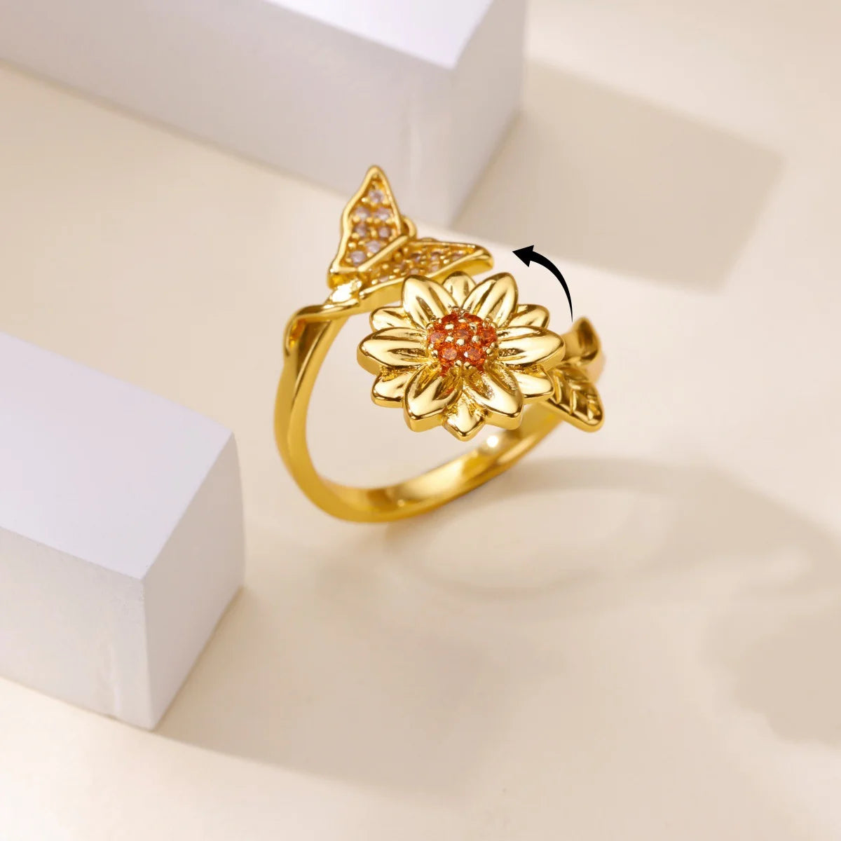 Geometric Hollow Anillos For Women Gold Color Star Rings Fashion Tiny Sparkling Zirconia Ring Party Elegant Punk Jewelry Gifts