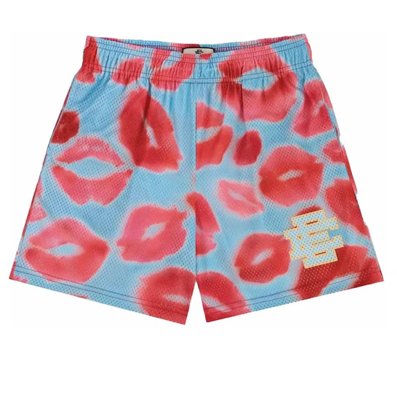 Summer Eric Emanuel EE Basic Mesh Short Classic Floral Printed Gym Shorts Men's Gym Basketball Sports Beach Men Shorts