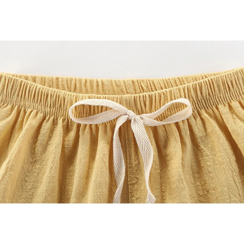 2 4 6 8 10 Years Boys Shorts Kids Sport Pant Baby Summer Clothes Children Linen Soft Cotton Shorts Newborn Toddler Casual Shorts