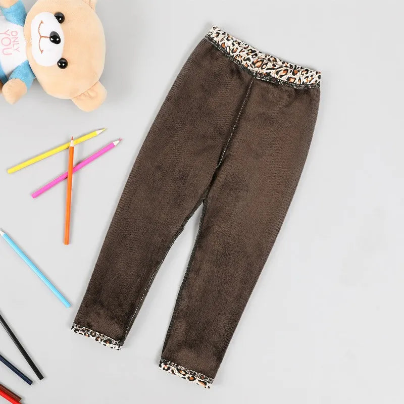 Baby Girl Clothes Kid Legging Girl Winter Autumn Thick Warm Cartoon Leggings Pants Boys Girls Leggings Plus Velvet Trousers