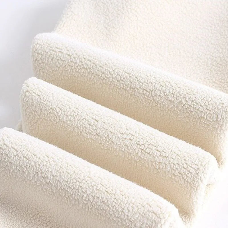 Kids Girls Winter Leggings 2025 Children Plus Velvet Warm Trousers Thick Lamb Fleece trousers Solid Color Baby Pencil Pants