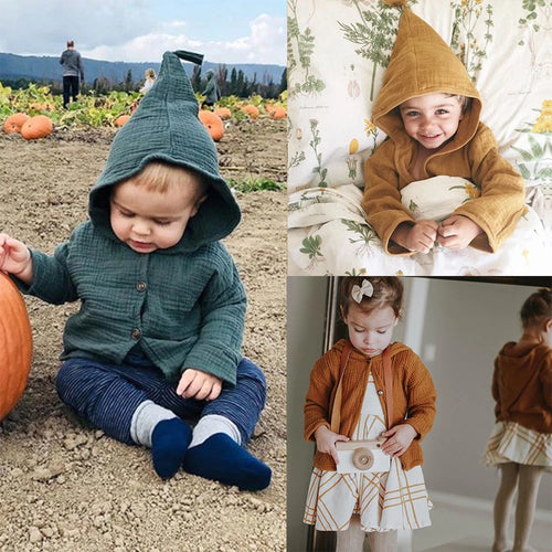 2026 Kids Hooded Jacket Shirt Clothes Spring For Boys Girls Long Sleeve Thin Top Toddler Children Casual Outwear Cotton Coat