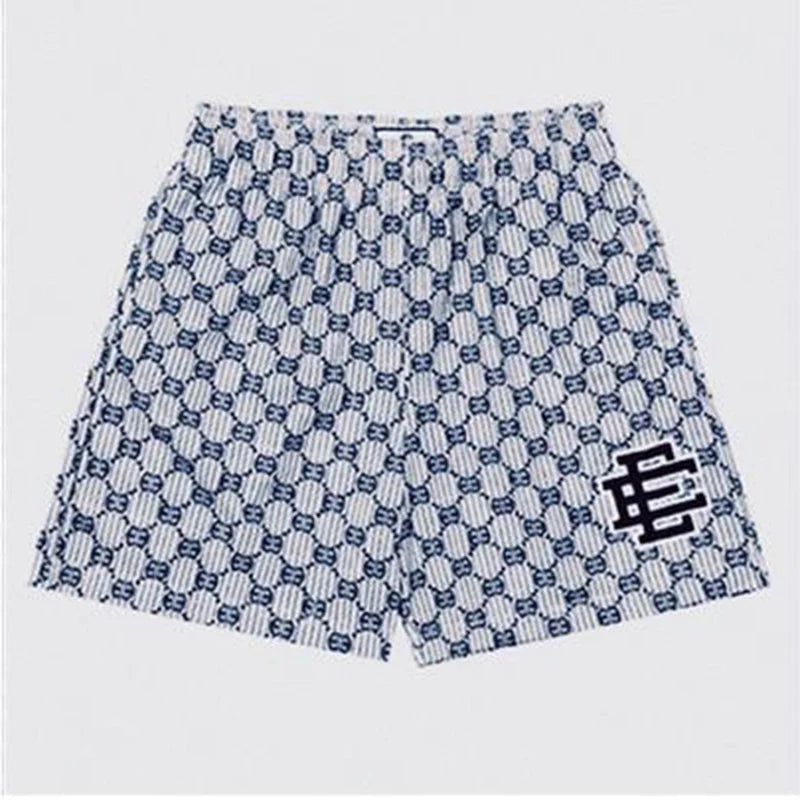 Summer Eric Emanuel EE Basic Mesh Short Classic Floral Printed Gym Shorts Men's Gym Basketball Sports Beach Men Shorts
