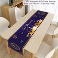 Ramadan Table Runner Eid Mubarak Decoration 2026 for Home Ramadan Kareem Ramadan Mubarak Islamic Muslim Party Eid Al-Fitr Gifts