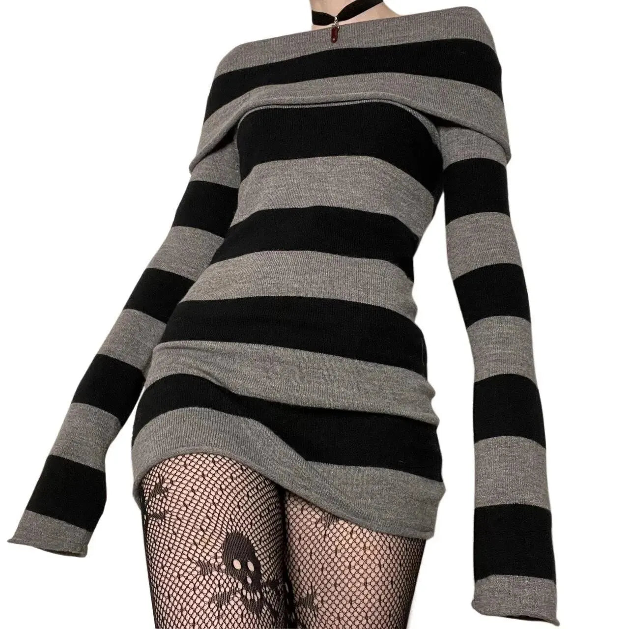 Women’s Striped Body con Mini Dress