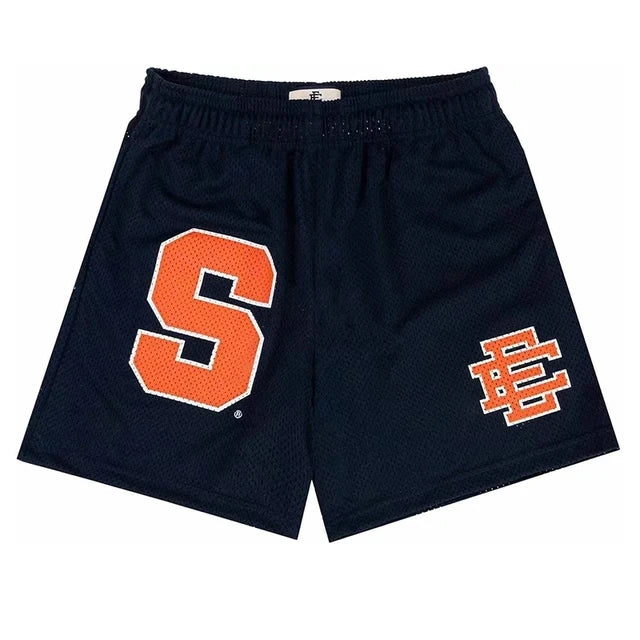 New Summer EE Eric Emanuel Basic Mesh Short Classic Floral Printed Gym Shorts Men's Gym Basketball Sports Casual Shorts Men