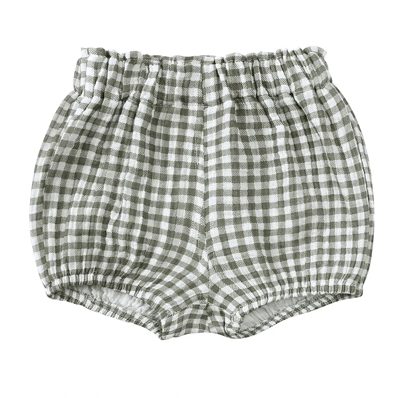 Summer Infant Baby Boy Girl Ruffle Cute Cotton Linen Cartoon Print Bloomer Shorts Toddler Panty Diaper Covers Loose Harem Shorts
