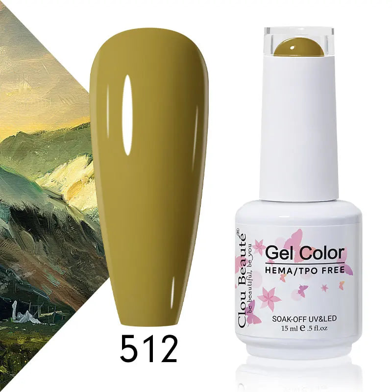 Clou Beaute 56 Colors Gel Nail Polish Pastal Pink Green Lavender UV Nail Gel Soak Off UV Varnish Macaron Gel Paint 15ml Nail Art