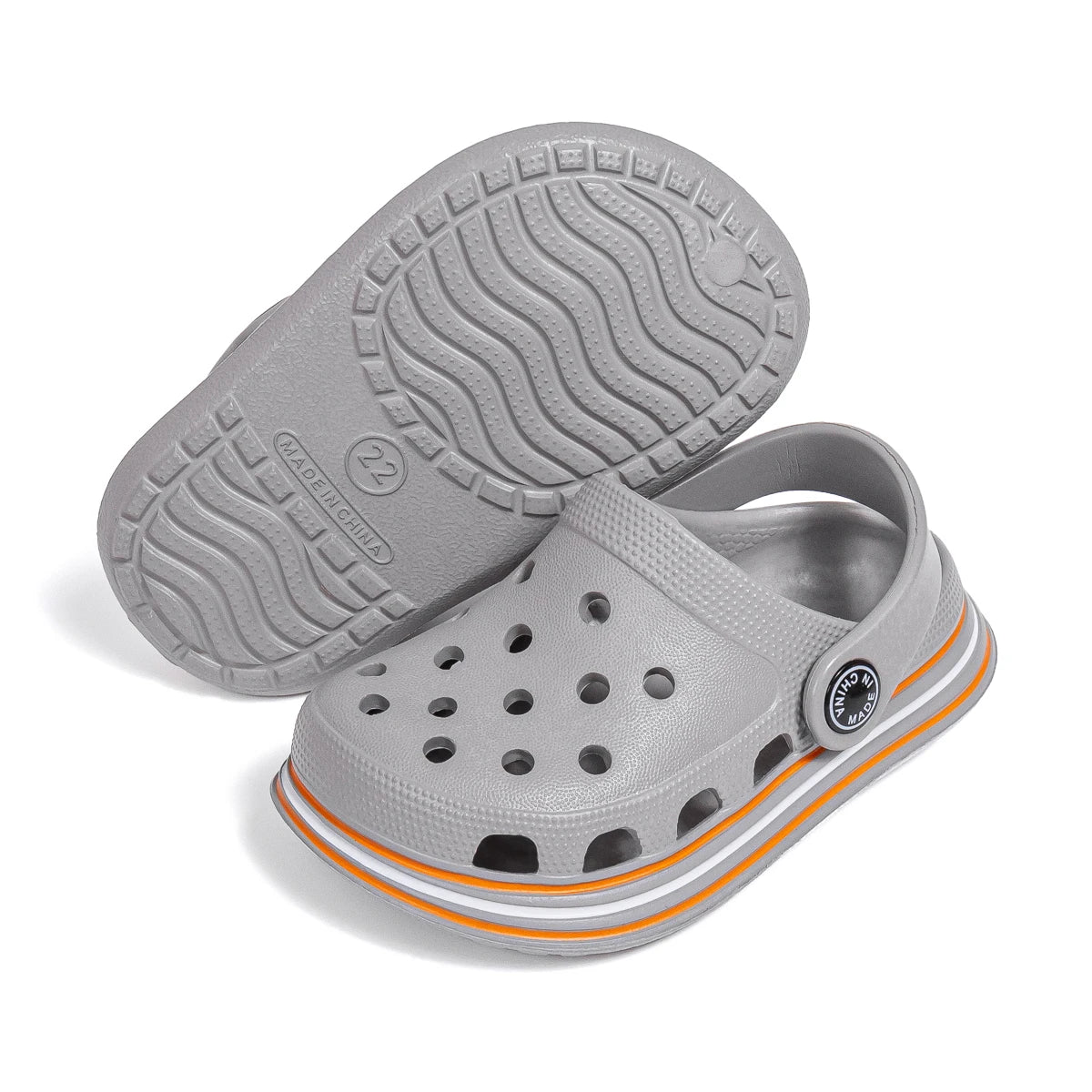 Children's Summer Classic Garden Shoes EVA Anti-slip Soft Bottom Kids Cave Shoes Solid Color Breathable Home Indoor Slippers