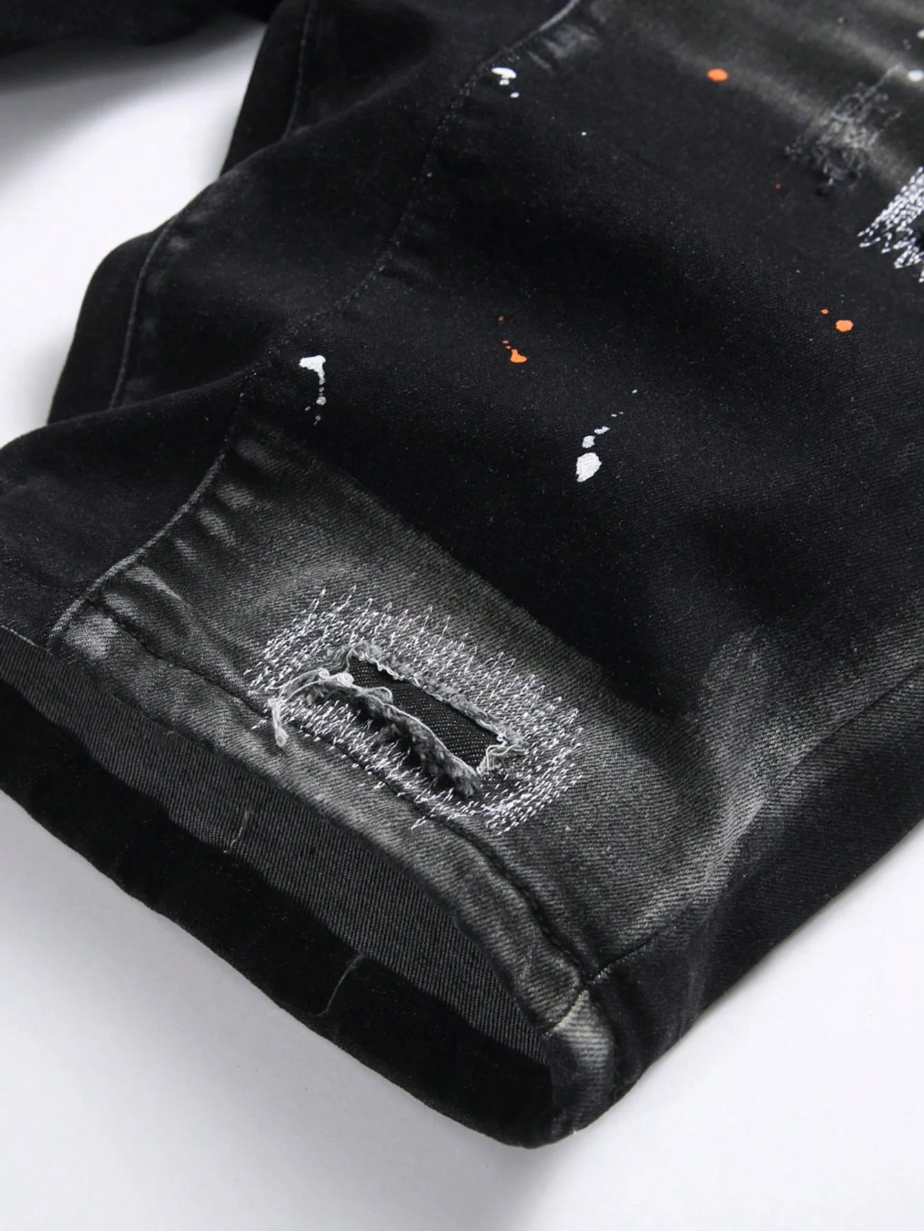 Summer Ripped Shorts Jeans Men Denim Shorts Pants Straight Stretch Casual Cool Thin Knee Length Fashion Brand Daily Trousers