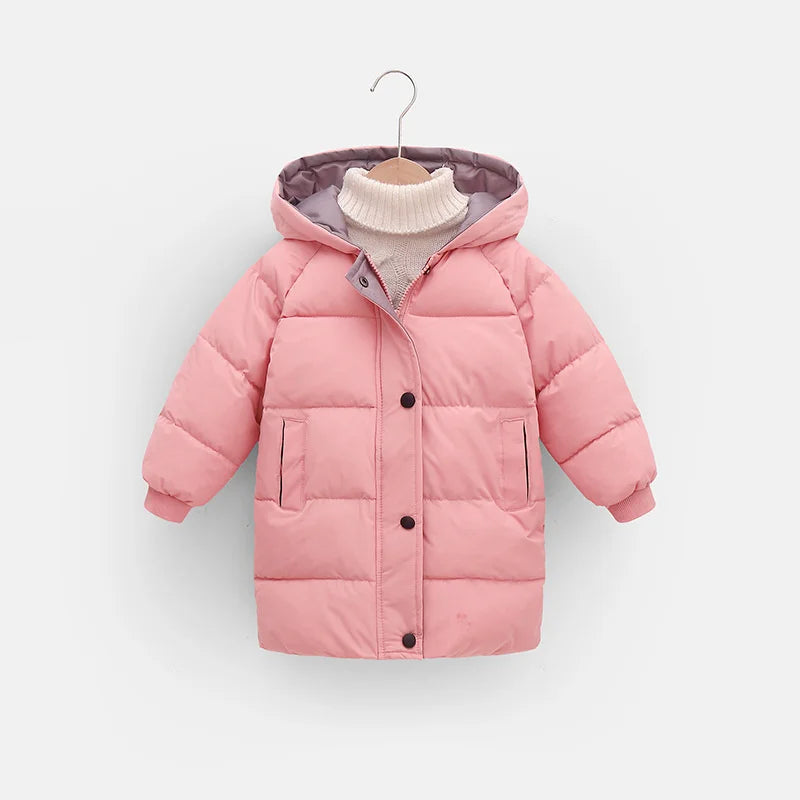 Kids Long Down Winter Jacket