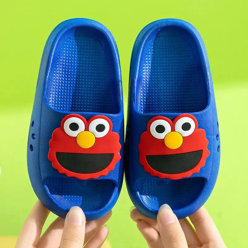 EVA Children's Slippers Cute Cartoon Boys and Girls' Toddler Bean Shoes Medium and Large Kids' Parent-Child Summer Sandals
