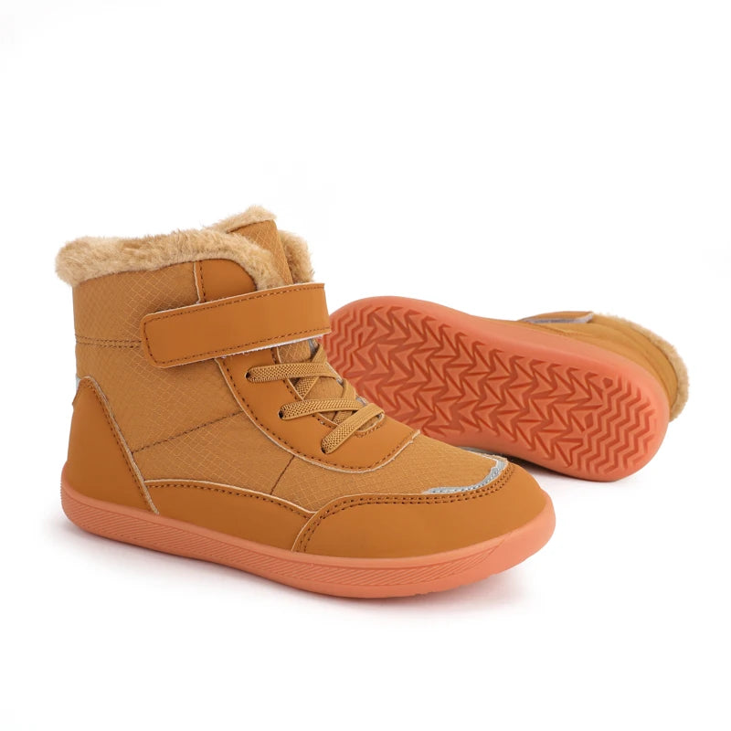 Kids Wide Toe Barefoot Snow Boots | Boys/Girls Winter Minimalist Sneakers | Girls Boys Warm Boot Toddler Little Big Kids