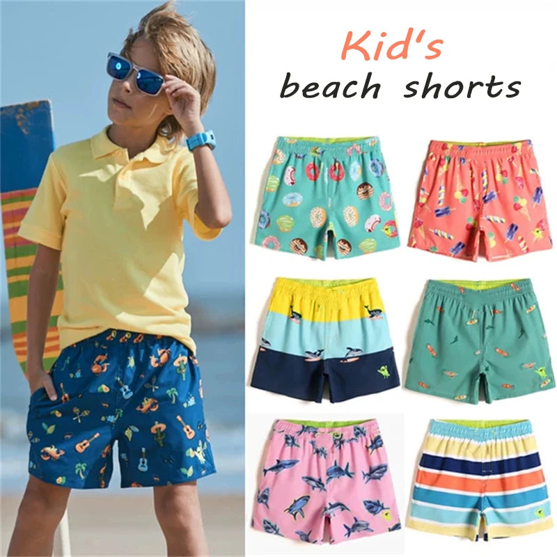 2025 Kids Summer Swim Shorts for Boys and Girls Outdoor Beach shorts Comfortable Casual Trunks Family Wear Clothing