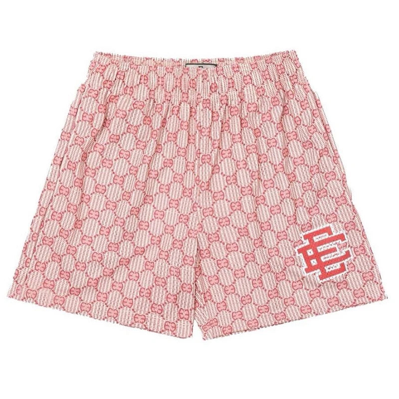 Summer Eric Emanuel EE Basic Mesh Short Classic Floral Printed Gym Shorts Men's Gym Basketball Sports Beach Men Shorts
