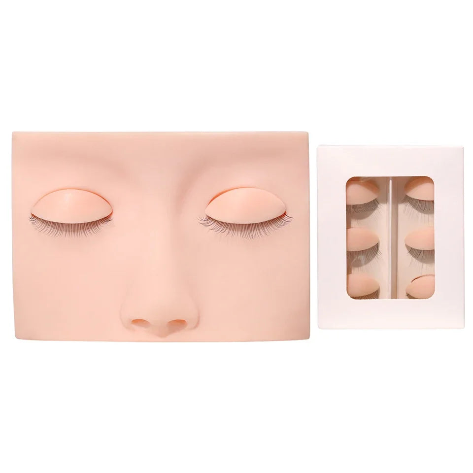 Lashprofessor Mannequin Head For Eyelash Extension With Practice Silicone Mannequin Head Lashes Extension Cosmetic Model Supplie