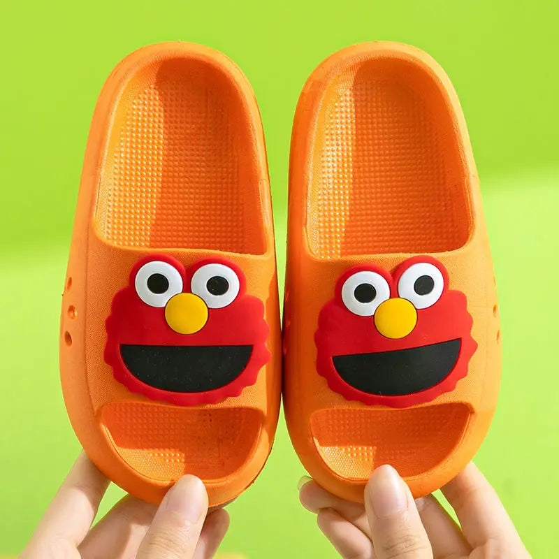 EVA Children's Slippers Cute Cartoon Boys and Girls' Toddler Bean Shoes Medium and Large Kids' Parent-Child Summer Sandals