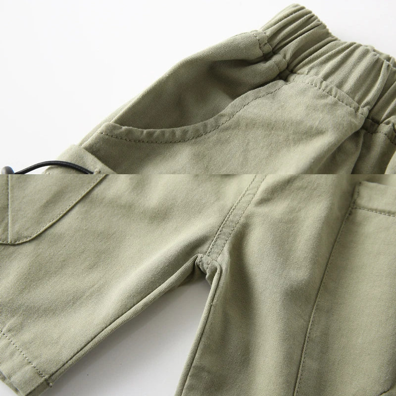 Cotton Children Brown Short Pants for Boys 2 to 3 4 5 6 7 8 Years Kids Shorts 2025 Beach Shorts Casual Loose Toddler Boy Shorts