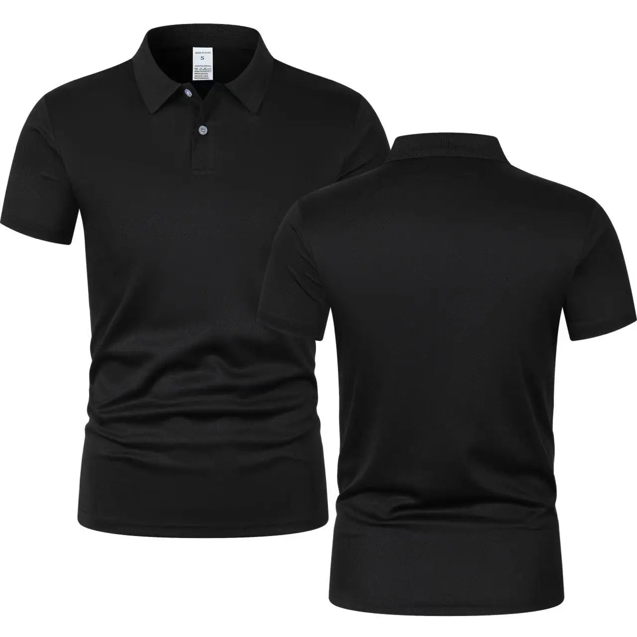 2025 Hot selling men's summer leisure breathable comfortable Polo shirt men's solid color high-quality imitation cotton short-sl