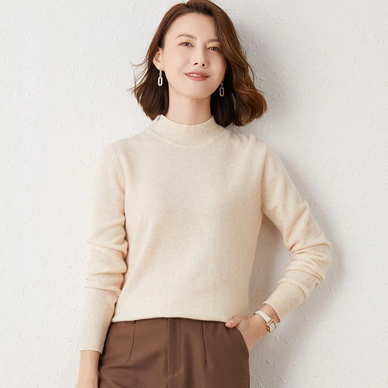 Women’s Slim Turtleneck Knit Sweater