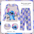 Stitch Boys and Girls Pajamas Minnie Pijama Stitch Niña Autumn Winter Soft Kids Pjs Girls Pajamas Mickey Mouse Homewear