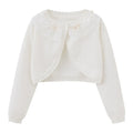 2025 2-14 years old Purple girls Cardigan Thin Spring Children's knit sweater 3 4 6 8 10 12 14 year old children's clothing