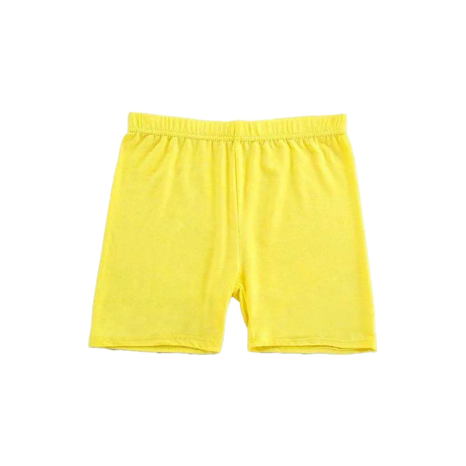 Girls Summer Safety Leggings Cycling Pants Children Anti-emptied Stretch Solid Color Mid-rise Yoga Dancing Shorts 1PC