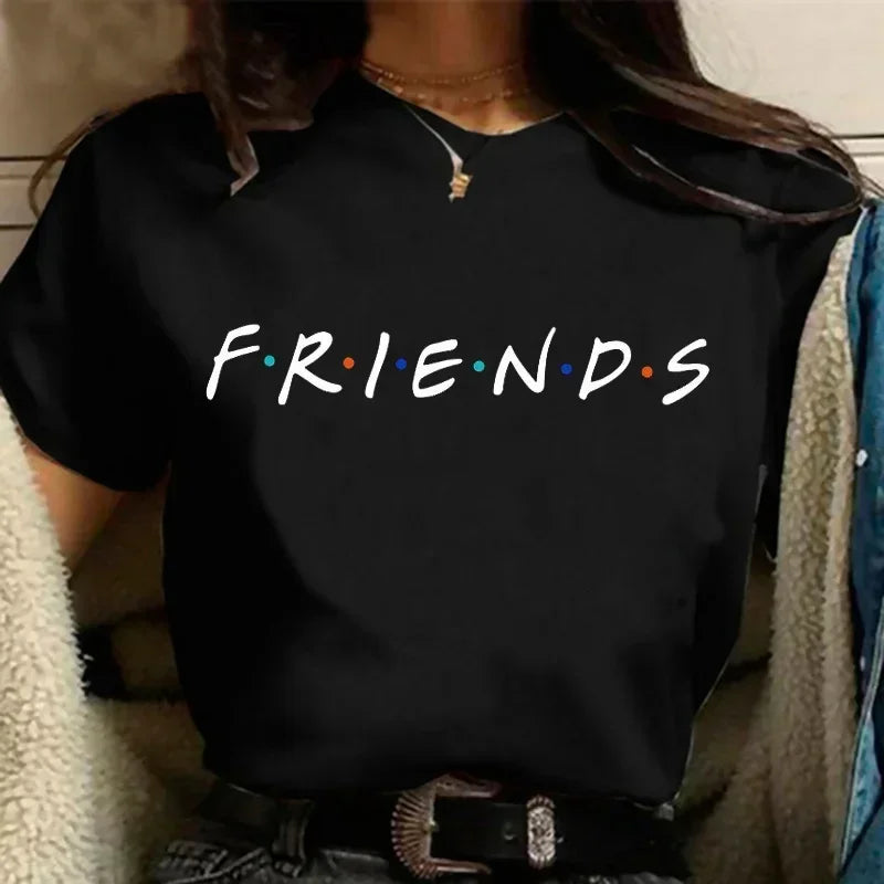 Fashion Friends Tv Show Funny Cartoon T Shirt Women