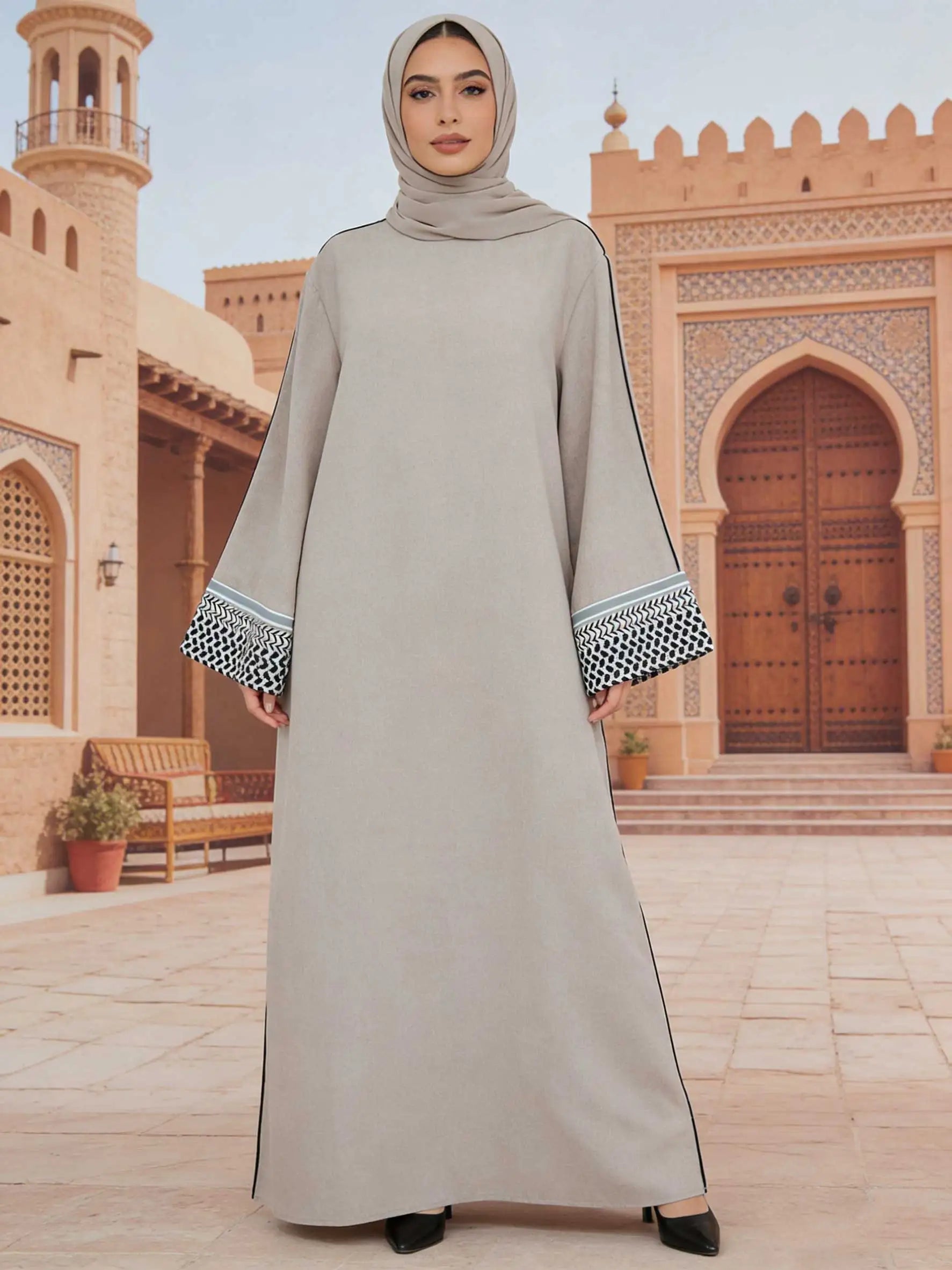 2026 Ramadan Gorgeous Muslim Middle East Abayas Women Elegant Cardigan Fashion Robe Dubai Luxury Eid Islam Long Dress Kaftan