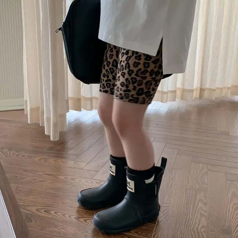 Kids Shorts Leopard Print Leggings Yoga Stretch Pants Kids Clothes for Girls Boys  Shorts for Girls