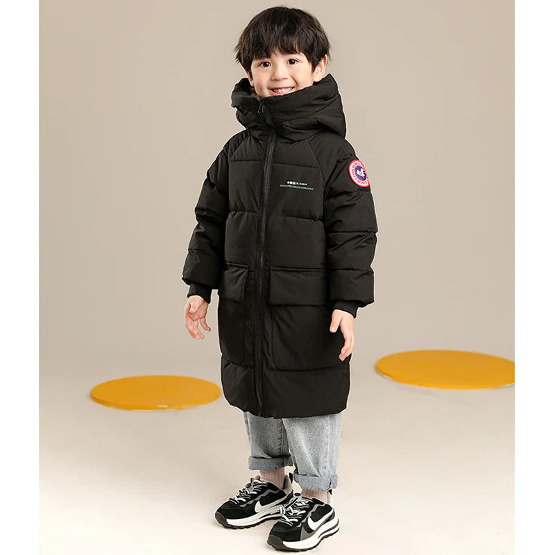 Autumn Winter Boys Hooded Coat (2–10Y)